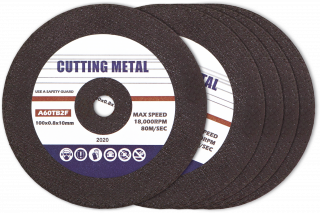 5 Trennscheiben - Ø 100 mm - D. 0,8 mm - für Druckluftwinkelschleifer 5 Trennscheiben - Ø 100 mm - D. 0,8 mm - für Druckluftwinkelschleifer