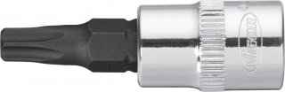 VIGOR Schraubendrehereinsatz ∙ V2142N ∙ 1/4 Zoll (6,3 mm) Vierkant hohl ∙ Tamper Resistant TORX® Profil ∙ SW T30H