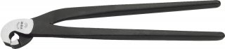 Fliesenlochzange L.200mm Kopf poliert Griffe schwarz atramentiert