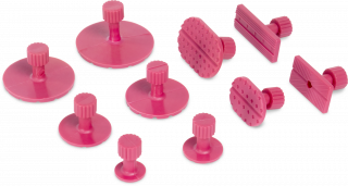 10 FLACHE ROSAFARBENE BITS