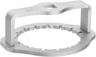 HAZET Ölfilterschlüssel 2169-12 ∙ 1/2 Zoll (12,5 mm) Vierkant hohl ∙ Rillenprofil ∙ SW 74 mm