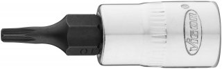VIGOR Schraubendrehereinsatz ∙ V2136N ∙ 1/4 Zoll (6,3 mm) Vierkant hohl ∙ Tamper Resistant TORX® Profil ∙ SW T10H