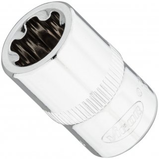 VIGOR Steckschlüsseleinsatz ∙ V7920-EP14 ∙ 3/8 Zoll (10 mm) Vierkant hohl ∙ Außen TORX® Plus Profil ∙ SW E14+