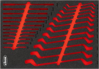 VIGOR Schraubenschlüssel-Einlage ∙ leer ∙ L ∙ V6808N-L ∙ L x B x H: 563 mm x 393 mm x 35 mm