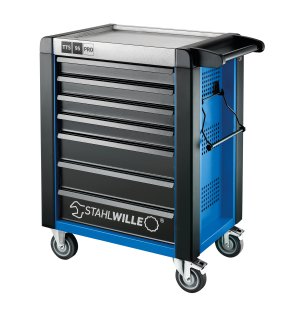 Werkstattwagen 95/7 PRO 7 Schubl. 496 x 827 x 1020 mm blau | RAL 270 30 35; schwarz | RAL 9005