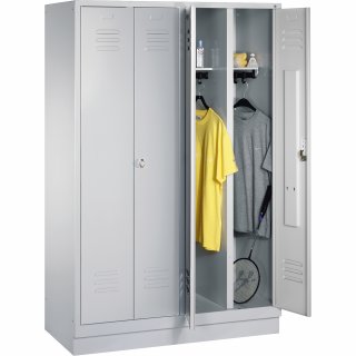 C+P Doppelspind 802240S10000 Sockel 4Abteile B1190mm lgr/lgr