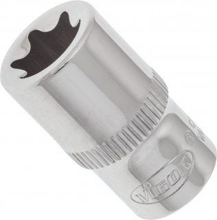 VIGOR T Steckschlüsseleinsatz ∙ V2723N ∙ 1/4 Zoll (6,3 mm) Vierkant hohl ∙ Außen TORX® Profil ∙ SW E11