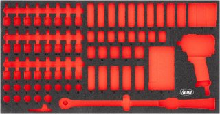 VIGOR Weichschaumeinlage ∙ leer ∙ V6015-L ∙ L x B x H: 750 mm x 393 mm x 35 mm