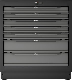 VIGOR Schubladen-Unterschrank ∙ extra tief ∙ 7 Schubladen ∙ V6000-01XD