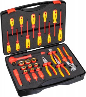 VIGOR VDE Werkzeug Satz ∙ V5632 ∙ 1/2 Zoll (12,5 mm) Vierkant hohl ∙ Außen Sechskant Profil | Innen TORX® Profil | Innen Sechskant