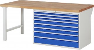 Werkbank 7719A1 | B2000xT900xH890mm | 8xSchublade-TA