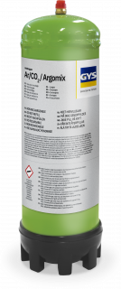 Einweggasflasche - Argon/CO2 - 1,8 L (*)