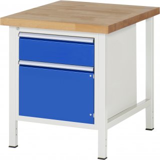 Werkbank höhenverstellbar 8152A2 | B750xT900xH840-1040mm | 1xSchublade-TA | 1xTür