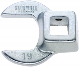 3/8" Crowfoot-Schlüssel SW 19mm L.42,5mm