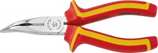 VDE-Telefonzange L.160mm Kopf verchromt Griffe 2-Komponenten-Griffe