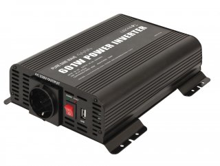 Wechselrichter PSW 601W - 12V - Fernsteuerung ON/OFF