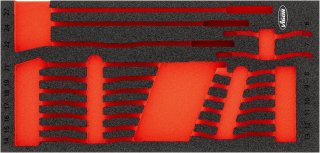 VIGOR Weichschaumeinlage ∙ leer ∙ V6723N-L ∙ L x B x H: 393 mm x 188 mm x 35 mm