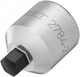 HAZET Bremssattel Schraubendreher-Steckschlüsseleinsatz 2784-2 ∙ 3/8 Zoll (10 mm) Vierkant hohl ∙ Innen Sechskant Profil ∙ SW 6 