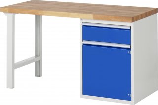 Werkbank 7502A1 | B1500xT700xH890mm | 1xSchublade-VA | 1xTür