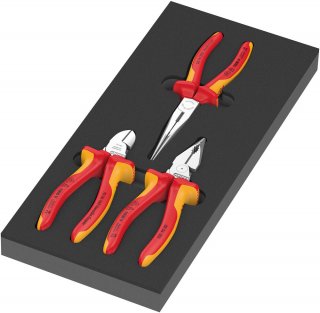 9784 Schaumstoffeinlage KNIPEX Zangen Set VDE 1 | 3-teilig