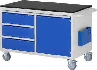 Montagewagen LL3.0.8 | B1145xT650xH790mm | 3xSchublade-TA | 1xTür  | M-Top-20mm