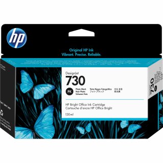 HP Tintenpatrone P2V67A Nr.730 130ml fotoschwarz