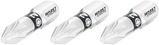 HAZET Bit 2216N-PZ2/3 ∙ 1/4 Zoll (6,3 mm) Sechskant massiv ∙ Pozidriv Profil PZ ∙ 3-teilig ∙ SW PZ2