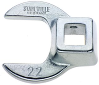 3/8" Crowfoot-Schlüssel SW 22mm L.44,5mm