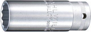 3/8" Zündkerzen-Steckschlüsseleinsatz SW 16mm L.60mm