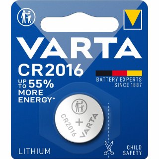 Varta Knopfzelle 06016101401 CR2016 3V 90mAh Lithium