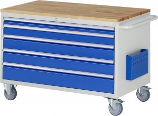 Montagewagen XXL3.11 | B1145xT650xH795mm | 5xSchublade-TA | B-Top-25mm