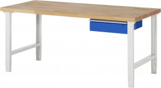 Werkbank höhenverstellbar 7001A1 | B2000xT900xH790-1140mm | 1xSchublade-TA