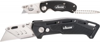 VIGOR Universal Klappmesser Satz ∙ V7099/2 ∙ 2-teilig ∙ Anzahl Werkzeuge: 2