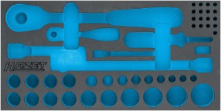 HAZET 2-Komponenten Weichschaumeinlage 163-568L ∙ L x B: 342 mm x 172 mm