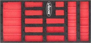 VIGOR Weichschaumeinlage ∙ leer ∙ V5602-L ∙ L x B x H: 393 mm x 188 mm x 35 mm