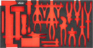 VIGOR Weichschaumeinlage ∙ leer ∙ V5638N-L ∙ L x B x H: 750 mm x 393 mm x 35 mm