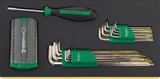 Winkelschraubendreher-Bit-Satz TCS 1202/4000/10766/39 Bereich  39 St.