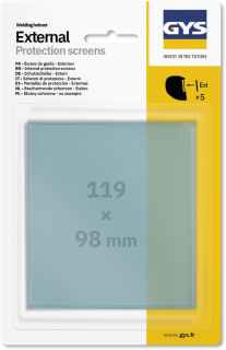 5 Außenscheiben (119x98 mm) - EXPERT 11