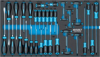 HAZET Schraubendreher Satz 163-619/35 ∙ Innen TORX® Profil | Kreuzschlitz Profil PH | Schlitz Profil ∙ 35-teilig ∙ PH1 – PH3 ∙ T6 