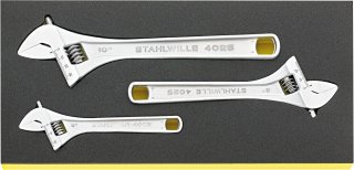 Einmaulschlüssel-Satz verstellbar TCS 4025/3 6 -10 3 St.
