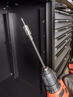 VIGOR Bithalter ∙ mit Magnetring ∙ lang ∙ V7601-250 ∙ 1/4 Zoll (6,3 mm) Sechskant massiv ∙ 1/4 Zoll (6,3 mm) Sechskant hohl ∙ 25