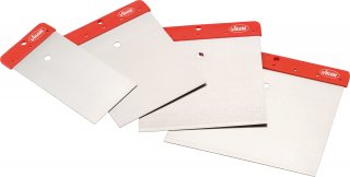 VIGOR Japanspachtel Satz ∙ Metall ∙ V4279 ∙ 4-teilig ∙ Anzahl Werkzeuge: 4