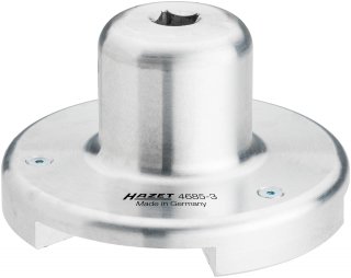 HAZET Antriebswerkzeug 4685-3 ∙ 1/2 Zoll (12,5 mm) Vierkant hohl ∙ Zapfenprofil massiv ∙ Länge: 65,5 mm
