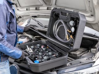 VIGOR Kühlsystem-Diagnose Satz ∙ V1963/28 ∙ 28-teilig ∙ Anzahl Werkzeuge: 28