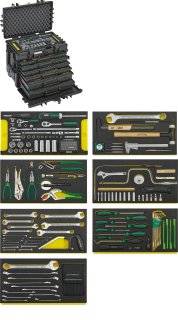 AOG-Kit für Flugzeuge im Werkzeug-Trolley 13224a WT/TS L.381mm B.581mm H.455mm 179 St.