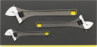 Einmaulschlüssel-Satz verstellbar TCS 4026/3 6-10 3 St.