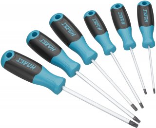 HAZET Schraubendreher 811T/6 ∙ Innen TORX® Profil ∙ 6-teilig ∙ T10 ∙ T15 ∙ T20 ∙ T25 ∙ T27 ∙ T30