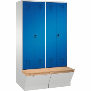 C+P Doppelspind 4905640S10062 Sitzbox 4Abteile B1200mm lgr/ebl