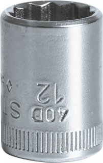 1/4" Steckschlüsseleinsatz SW 12mm L.23mm