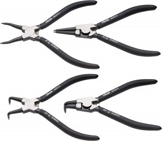VIGOR Sicherungsringzangen Satz ∙ 180 mm ∙ V6510-19/4 ∙ 4-teilig ∙ Anzahl Werkzeuge: 4